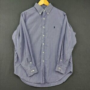 Ralph Lauren Shirt Men's Size L 16 32/33 Purple Classic Fit Button Down Pony